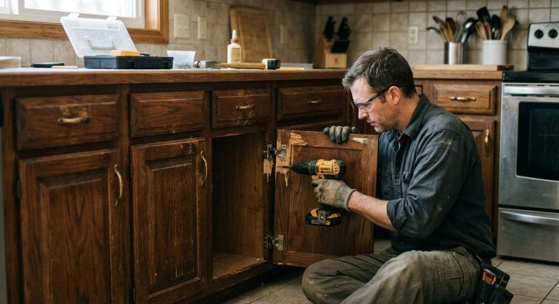 Cabinet Repair And Installation For Kitchens And Bathrooms