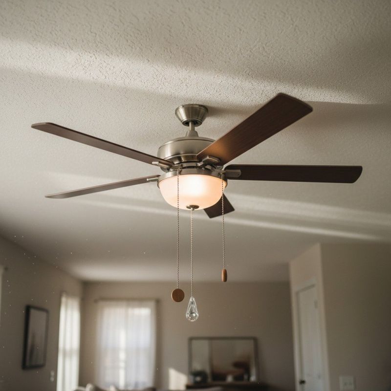 Ceiling Fan And Light Fixture Installation By A Handyman